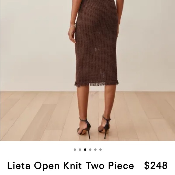 The Reformation top+skirt 2 set!! Excellent quality and only worn once. - Picture 3 of 8